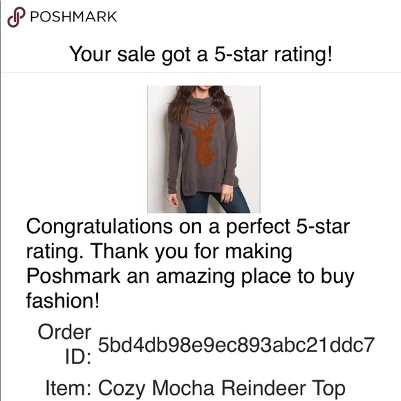 ❄️Winter Mocha Reindeer Top🙌🏻 2 Left ❄️ Sale - Picture 5 of 5